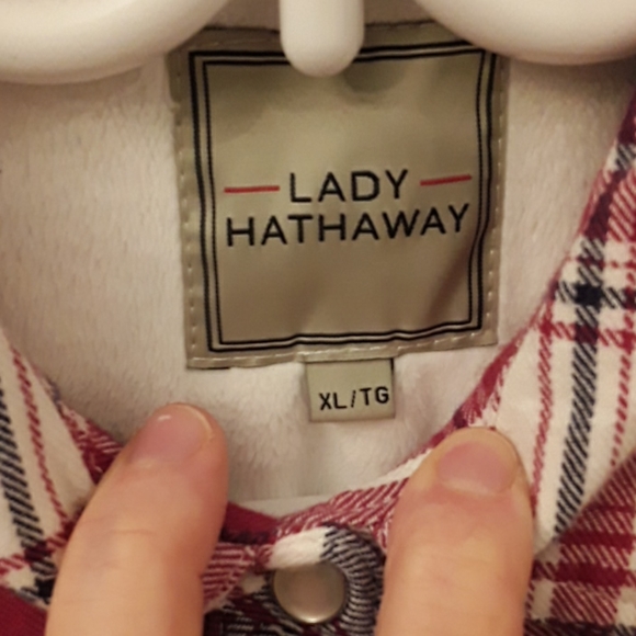 NWOT Lady Hathaway fleece lined shirt XL - Picture 2 of 4
